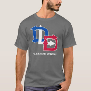 T-shirt do logotipo do resumo da D-Liga