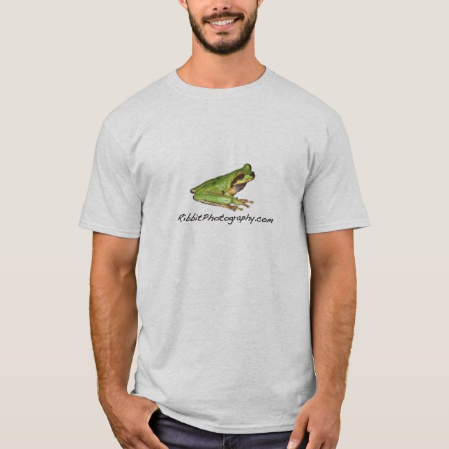 T-shirt do logotipo do sapo de Ribbit (Frente)