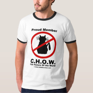 T-shirt do logotipo dos aborrecedores C.H.O.W. do