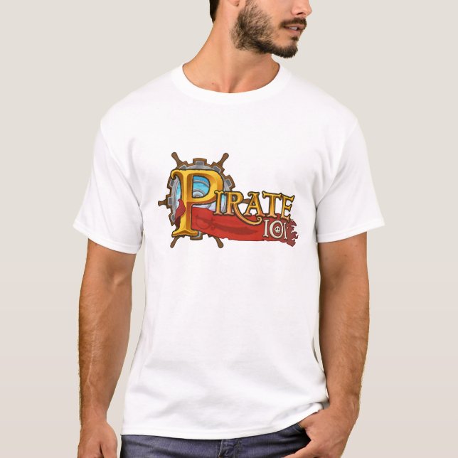 T-shirt do logotipo Pirate101 (Frente)
