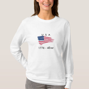 T-shirt do LS da bandeira das mulheres