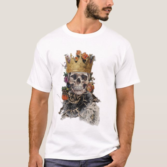T-shirt do lup do crânio (Frente)