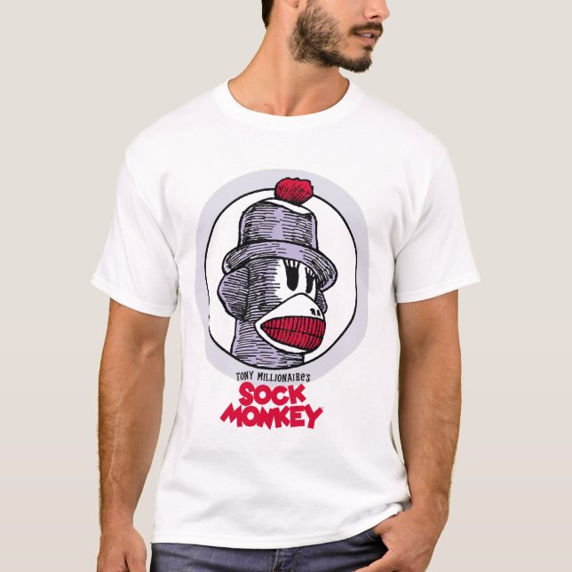 T-shirt do macaco Sock (Frente)