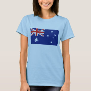 T-shirt do mapa da bandeira x de Austrália