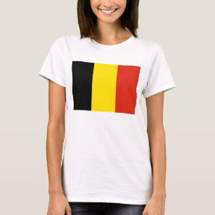 T-shirt do mapa da bandeira x de Bélgica