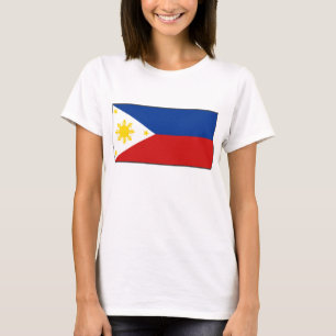 T-shirt do mapa da bandeira x de Filipinas