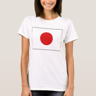 T-shirt do mapa da bandeira x de Japão