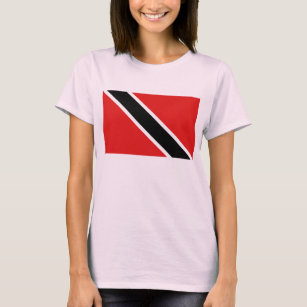T-shirt do mapa da bandeira x de Trinidad and
