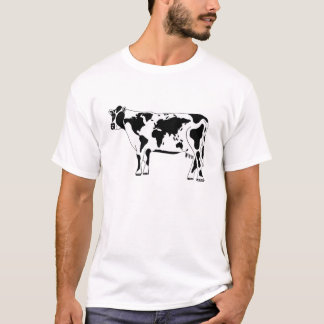 T-shirt do mapa da vaca