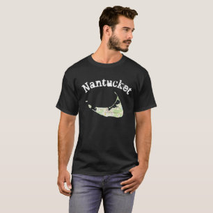 T-shirt do mapa de Nantucket