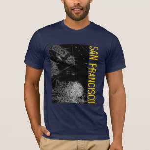T-shirt do mapa de San Francisco