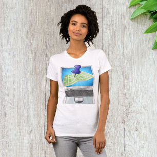 T-Shirt do Mapa Online de Mulheres
