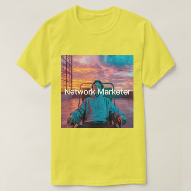T-Shirt do Marcador de Rede Sunrise (Frente do Design)