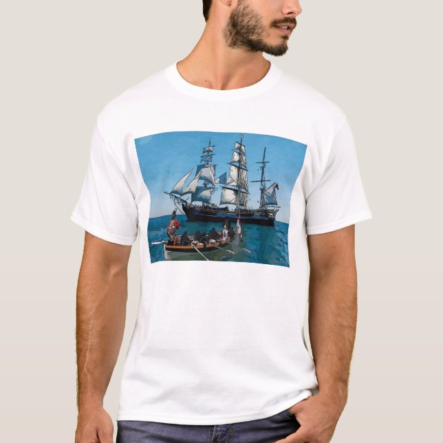 T-shirt do marinho de Nelson (Frente)