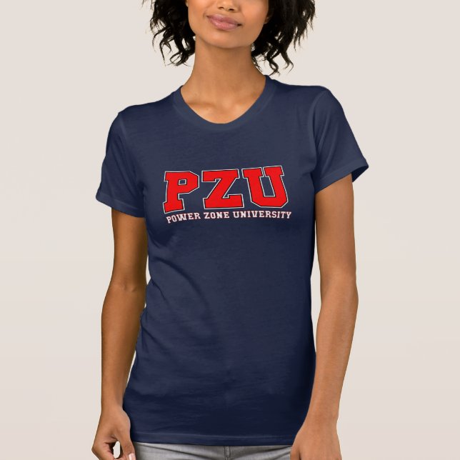 T-shirt do marinho de PZU (Frente)