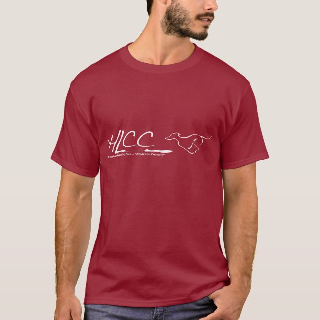 T-shirt do marrom do logotipo de HLCC (Frente)