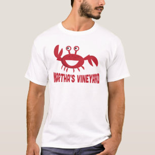 T-shirt do Martha's Vineyard - caranguejo vermelho