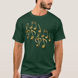 T-shirt do melómano das notas musicais