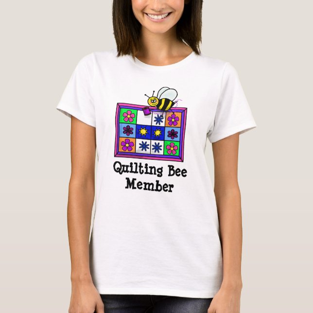 T-shirt do Membro da Abelha de Quilting (Frente)