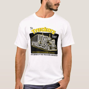 T-shirt do membro do relatório dos camionistas