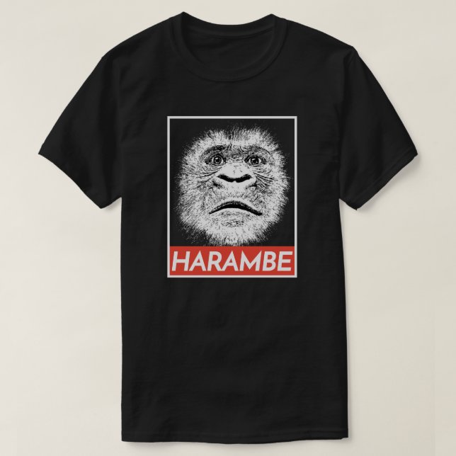 T-shirt do memorial de HARAMBE (Frente do Design)