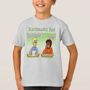 T-Shirt do Menino de Cinza de Pagamento de Desempe
