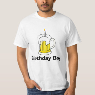 T-shirt do menino do aniversário da caneca de