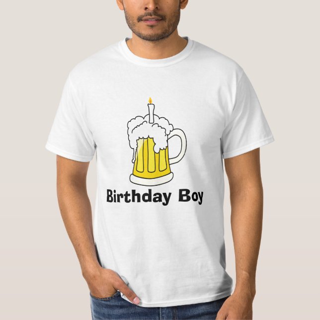 T-shirt do menino do aniversário da caneca de (Frente)