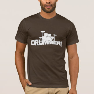 T-shirt do menino do baterista