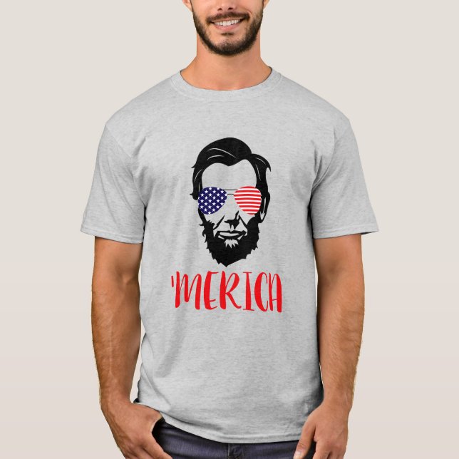 T-shirt do merica de Abraham Lincoln ' (Frente)
