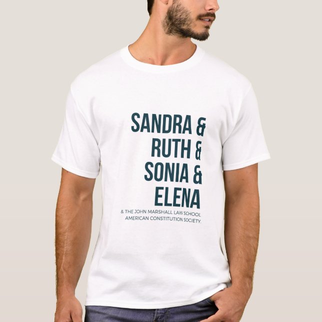 T-shirt do mês da história das mulheres de ACS (Frente)