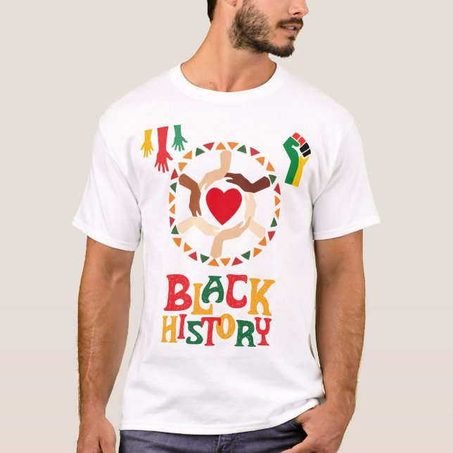 t-shirt do mês da história negra (Frente)