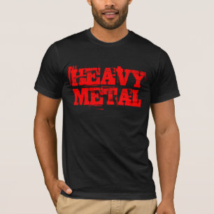 T-shirt do metal pesado - t-shirt da rocha do