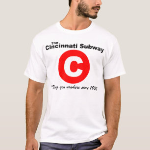 T-shirt do metro de Cincinnati (branco)
