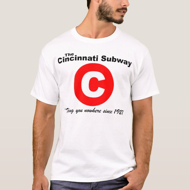 T-shirt do metro de Cincinnati (branco) (Frente)