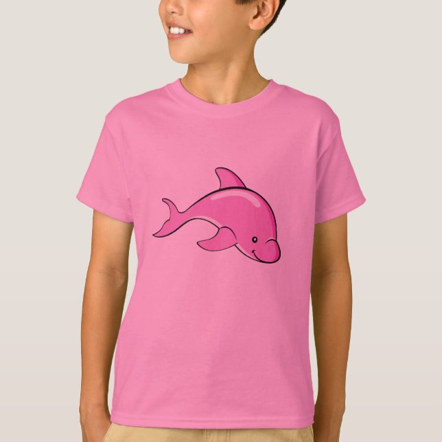 T-shirt do miúdo do golfinho (Frente)