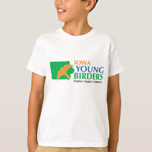 T-shirt Do miúdo novo dos Birders de Iowa a camisola