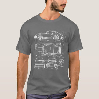 T-shirt do modelo de 911 Turbo