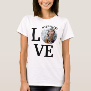 T-Shirt do modelo de fotografia de amor personaliz