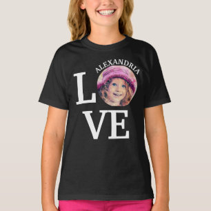 T-Shirt do modelo de fotografia de amor personaliz