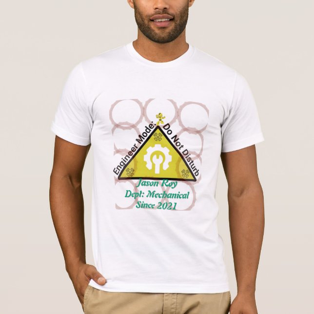T-shirt do Modo engenheiro - Não Incomodar Engraça (Frente)