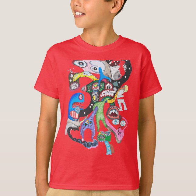 T-shirt do Monster Colage Boy (Frente)
