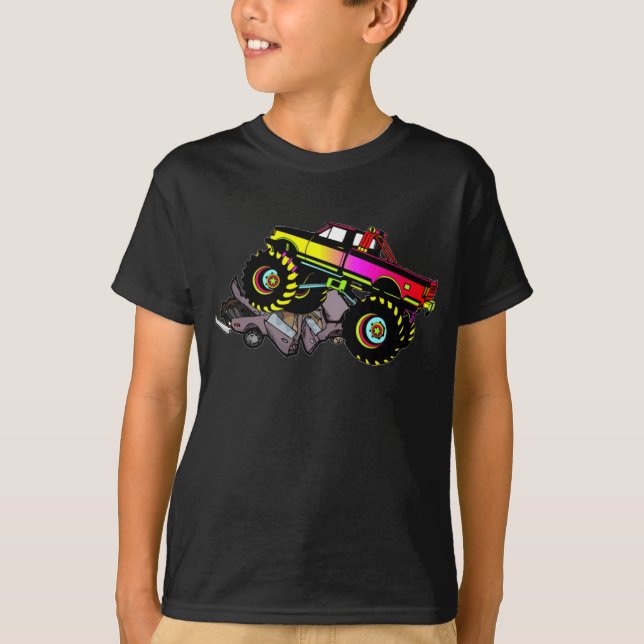 T-shirt do monster truck (Frente)