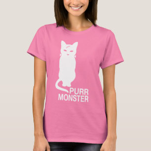 T-shirt do monstro do Purr em cores escuras