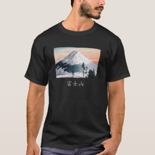 t-shirt do Monte Fuji com caligrafia japonesa