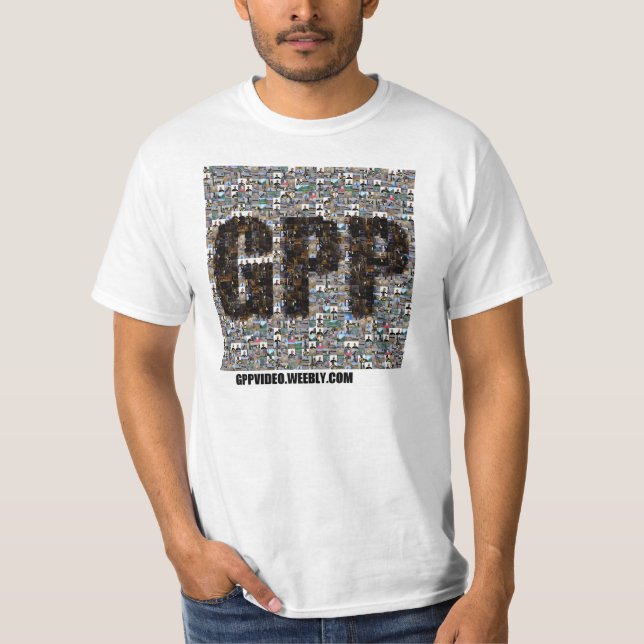 T-shirt do mosaico da foto de GPP (Frente)