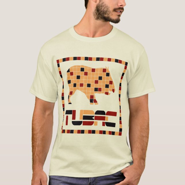 T-shirt do mosaico de Tubac Javelina (Frente)