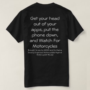 T-shirt do motociclista