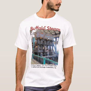 T-shirt do motor de vapor do búfalo