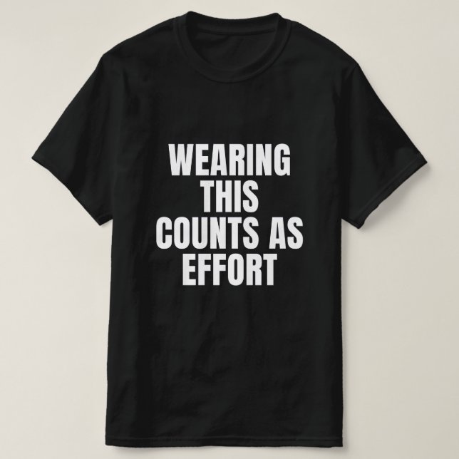 T-Shirt do Movimento de Esforço (Frente do Design)